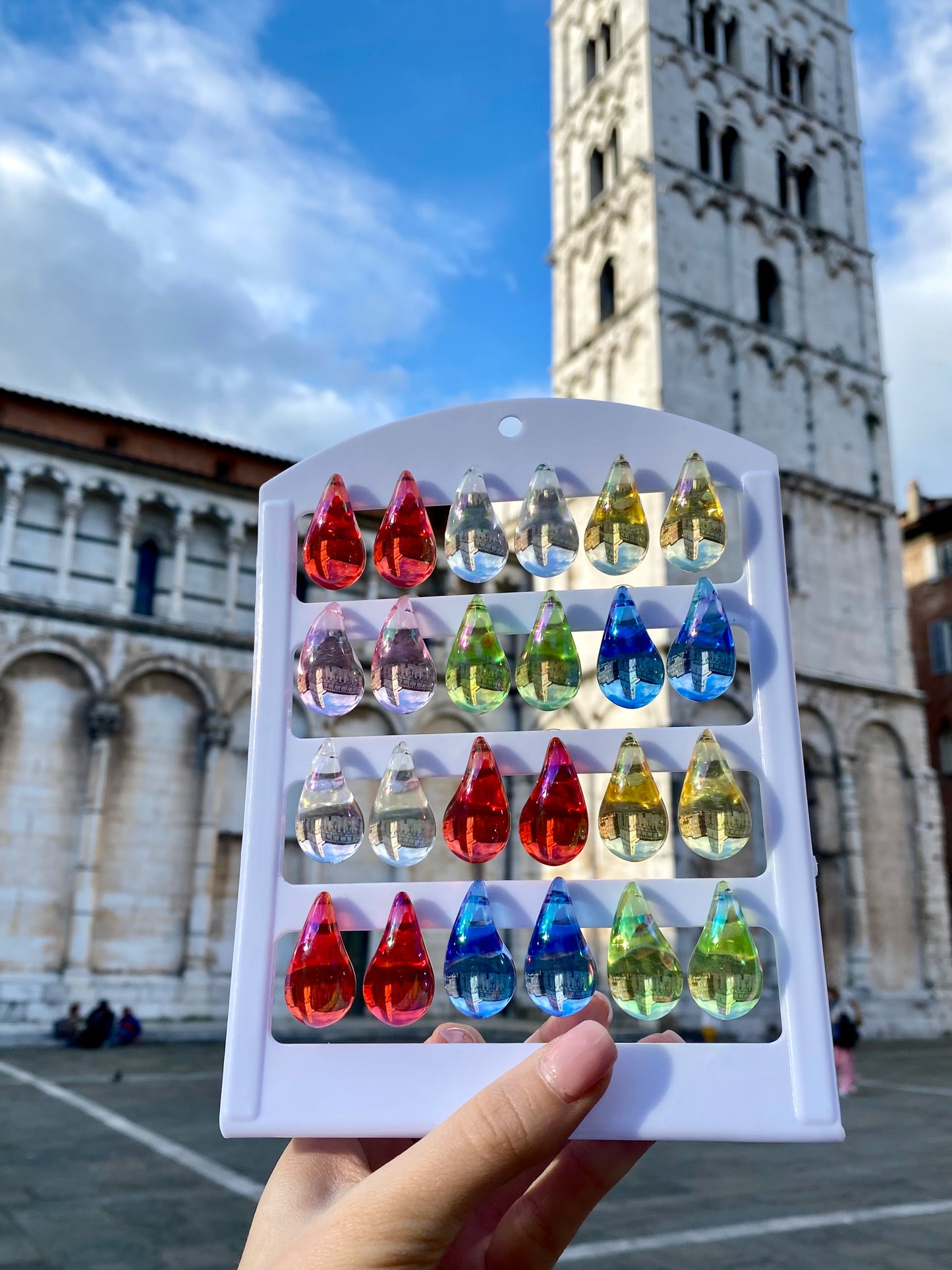 Orecchini Goccia Trasparenti