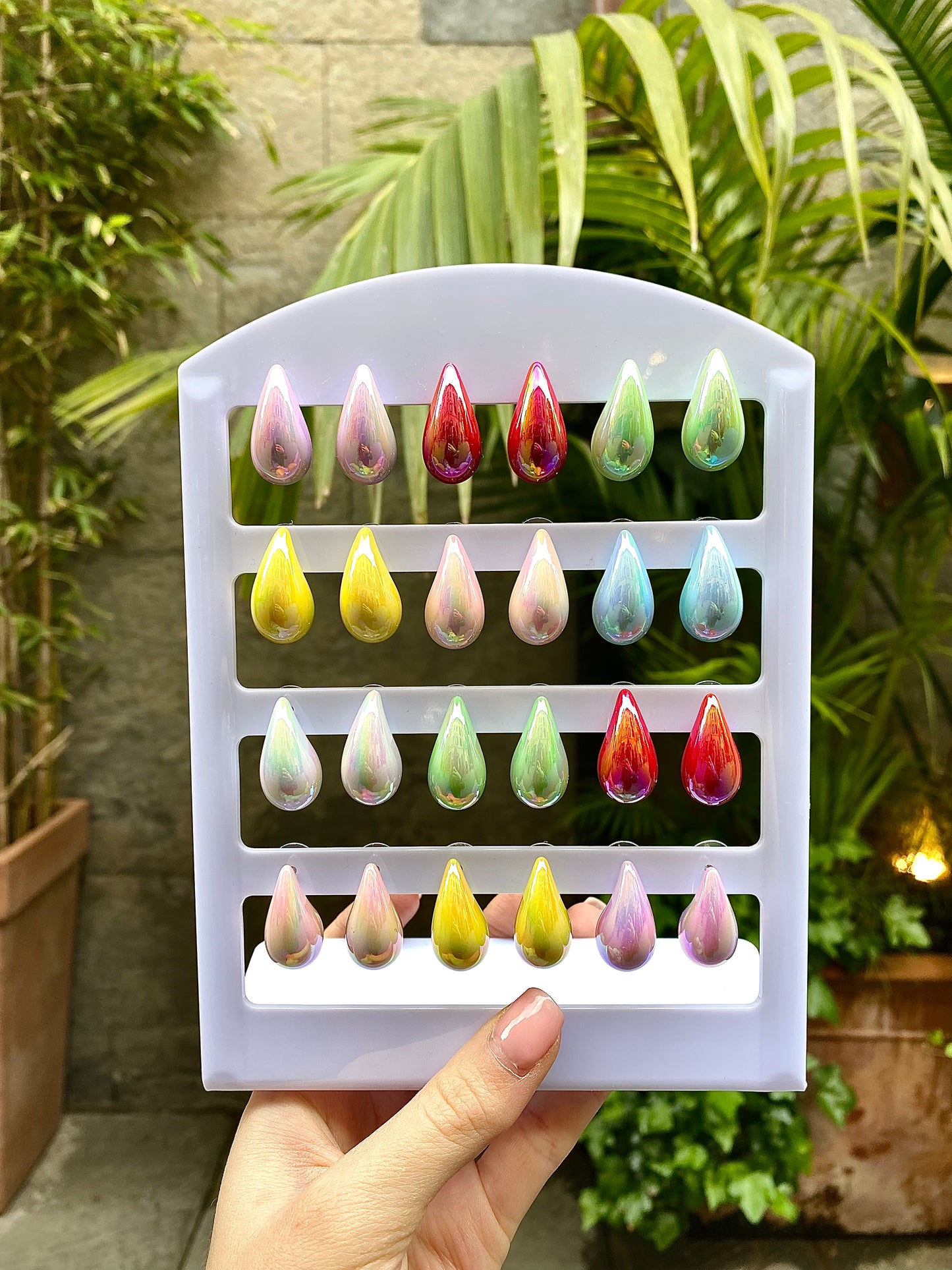 Orecchini Goccia Lucidi Metallizzati