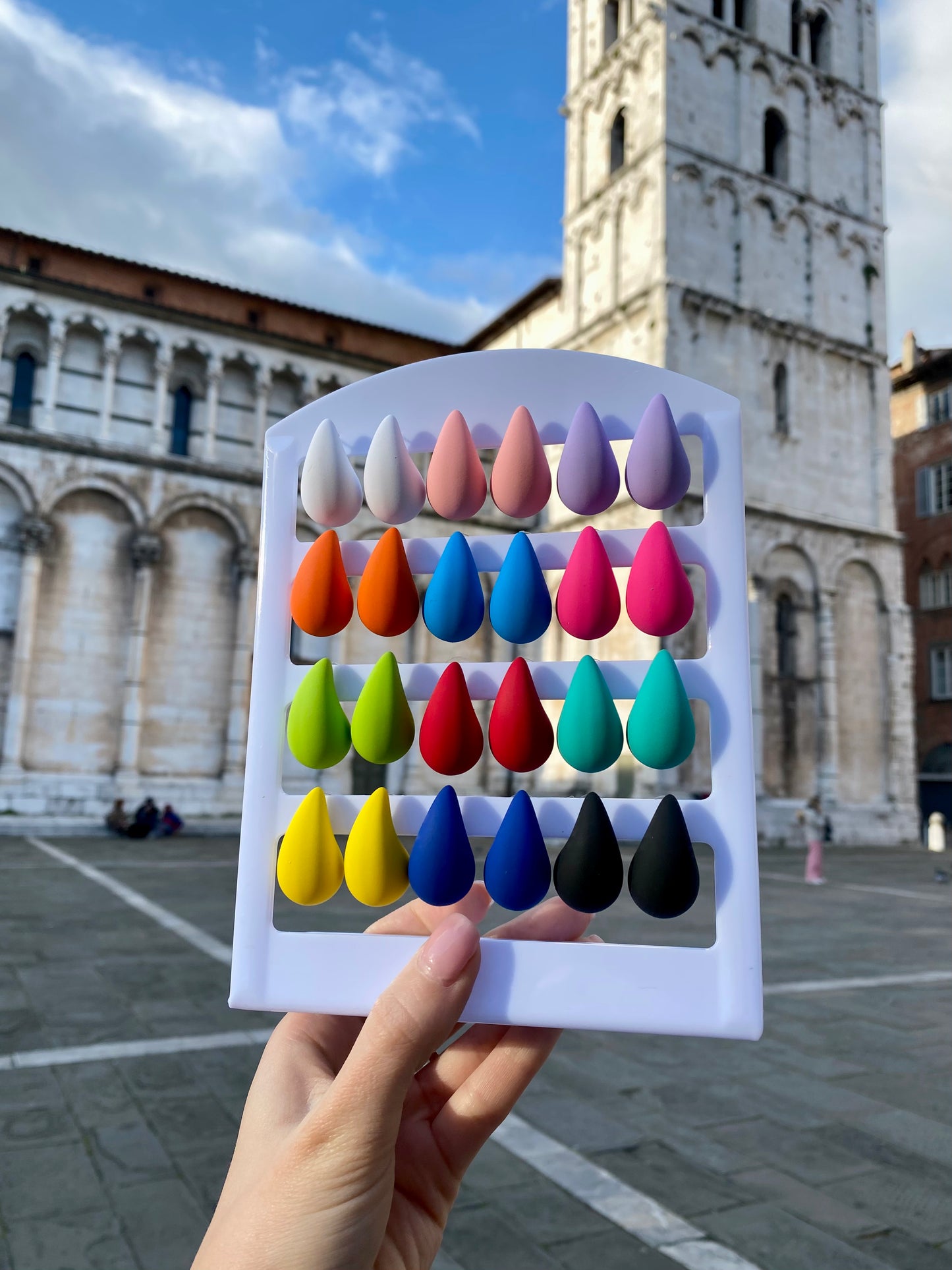 Orecchini Goccia Satinati