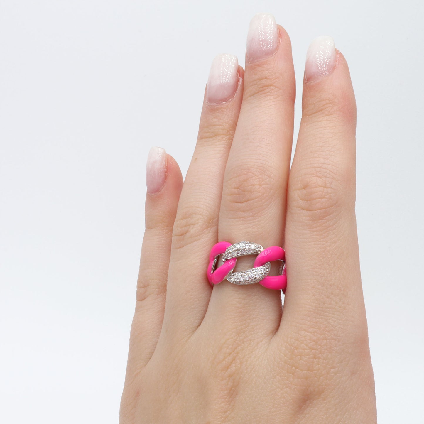 Anello Catena Smaltata