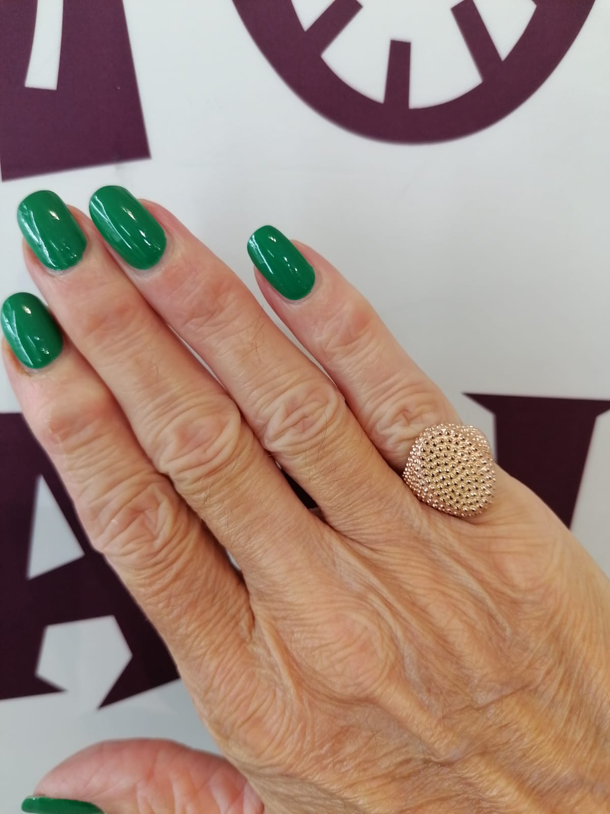 Chevalier puntinato ovale rosato