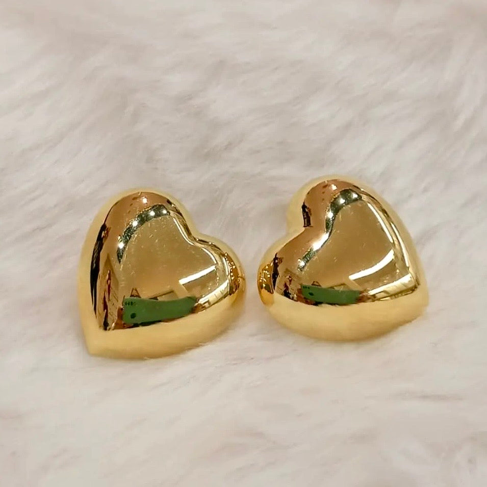 Orecchini cuore microfusione