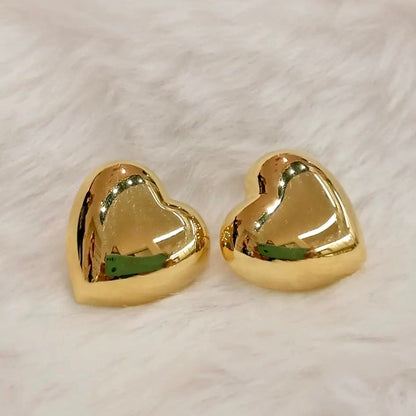 Orecchini cuore microfusione