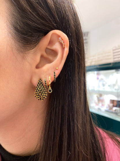 Orecchini goccia con zirconi