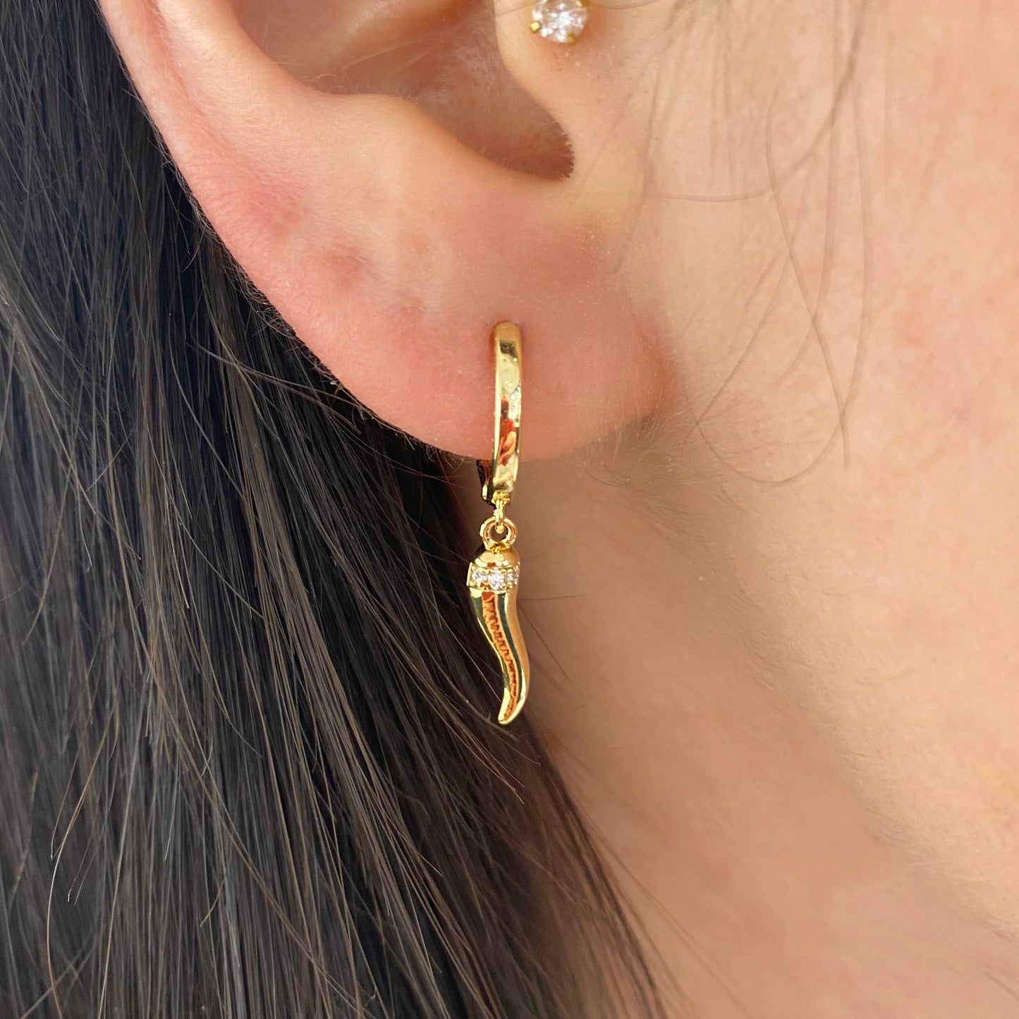 Orecchini scattino con pendente