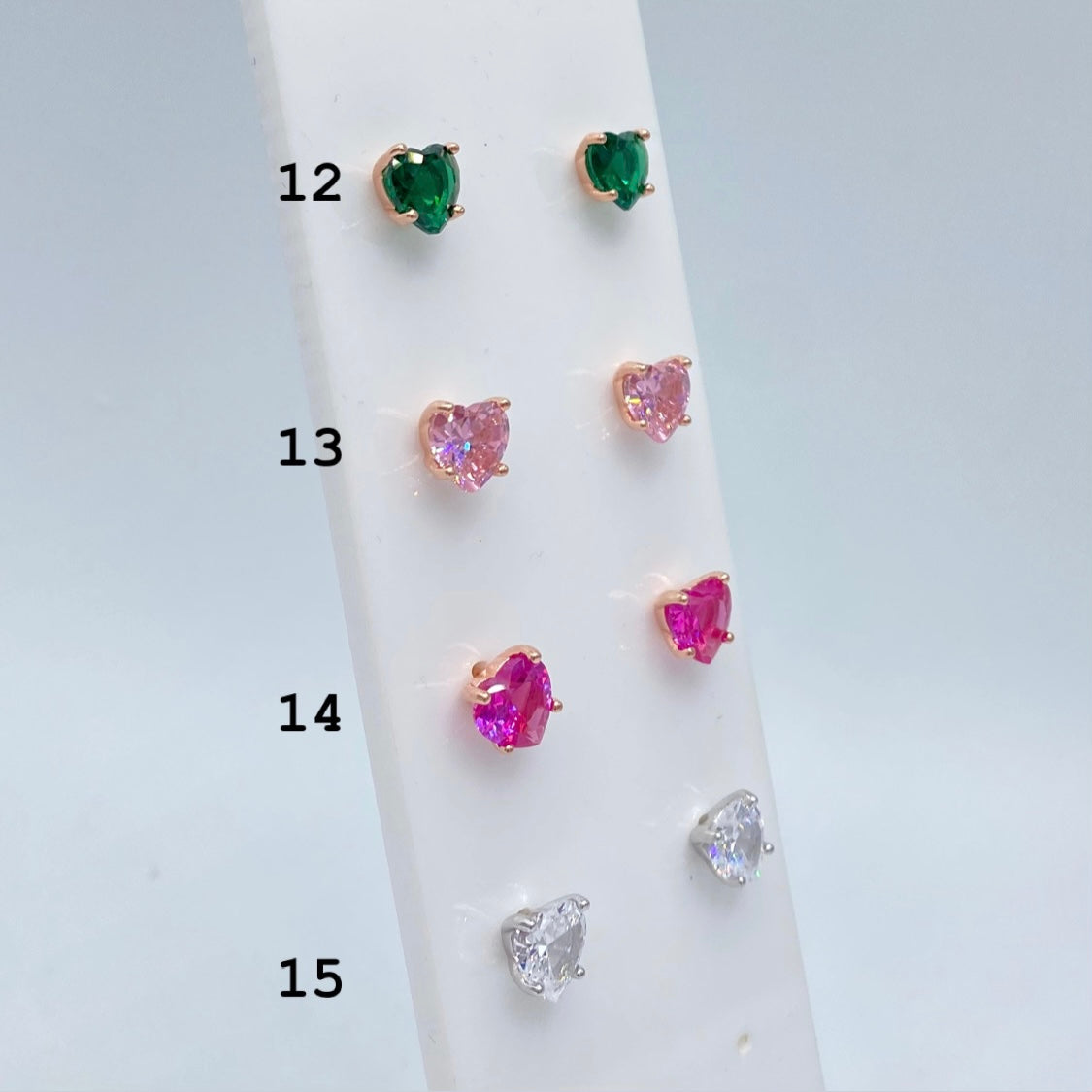 Orecchini Cuoricino punto luce