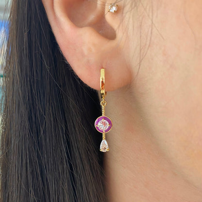 Orecchini scattino con pendente